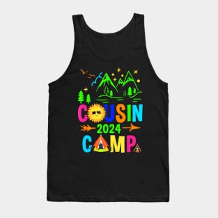 Family Camping Summer Vacation Crew Cousin Camp 2024 Tank Top